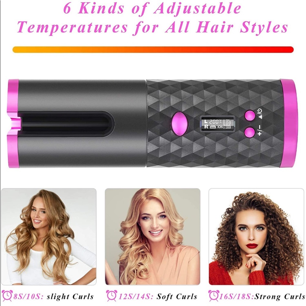 Wireless USB Auto Curler Brand New (Never Used) - Picture 14 of 17